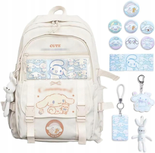 SANRIO ŠKOLSKÝ BATOH PRE TEENAGER VEĽKÝ MÓDNY BATOH A4 PRE MLADÝCH ŠKOL